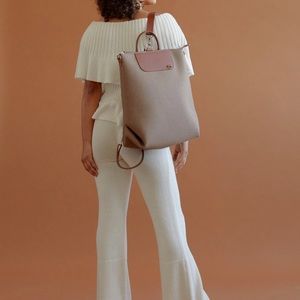 Wool & Leather Chic Backpack